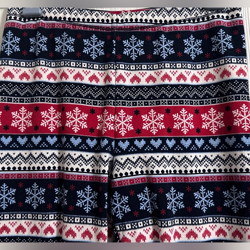 Cuddl Duds Kids Leggings with Snowflake Pattern - Picture 4 of 4